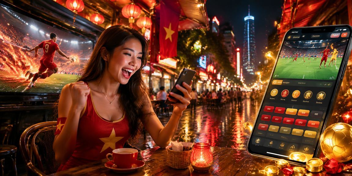 Người dùng TP.HCM đặt cược esports qua điện thoại tại quán cà phê