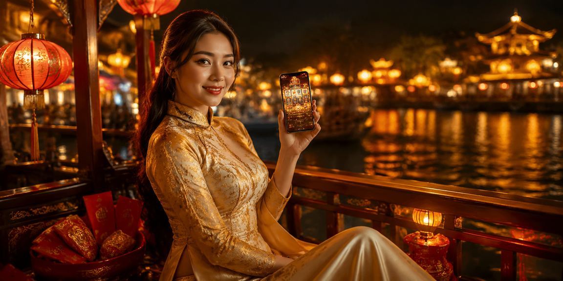 Trải nghiệm slot game tại Huế với trang phục áo dài truyền thống Việt Nam